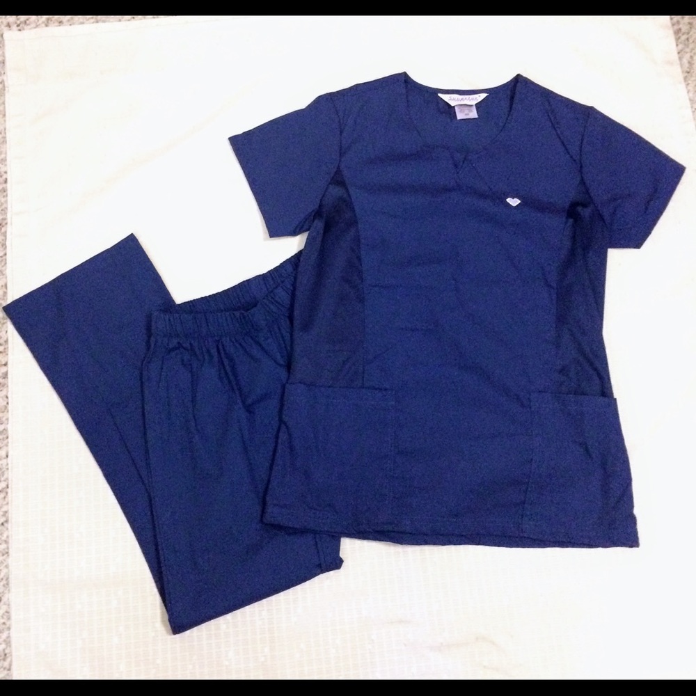 Navy blue Superior Scrubs Set